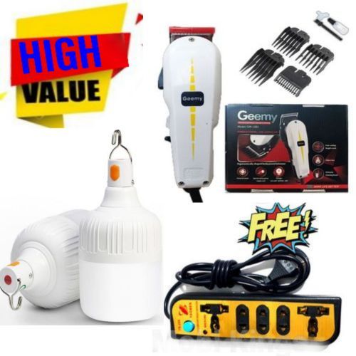 Geemy Professional Barber Shop Shaving Machine COMES WITH A FREE BLACK EXTENSION CABLE AND A FREE BULB