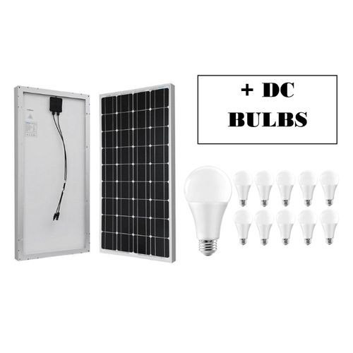 solarmax 250watt Solar Panel and 2 DC Bulbs
