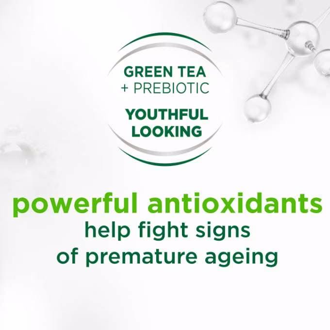 Simple  Green Tea AGE RESISTING Facial Wash. Revives, Revitalizes, Prevent skin aging,  Cleanses, Remove Wrinkles, Smooths, Moisturizes and Purifies the skin of dirt, ecxess grease and impurities.