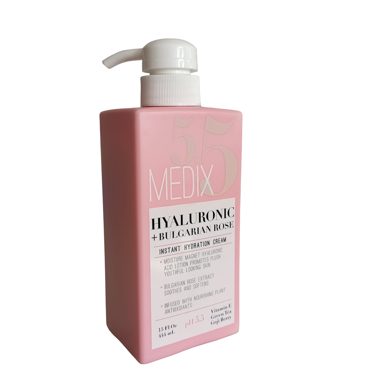 Medix 5.5 Goji Berry, Greem Tea & Vitamin E Body Lotion Cream with HA & Bulgarian Rose. Is anti aging, Makes skin Youth & radiant, Moisturizes, Fades Spots, Removes Wrinkles & Improve elasticity