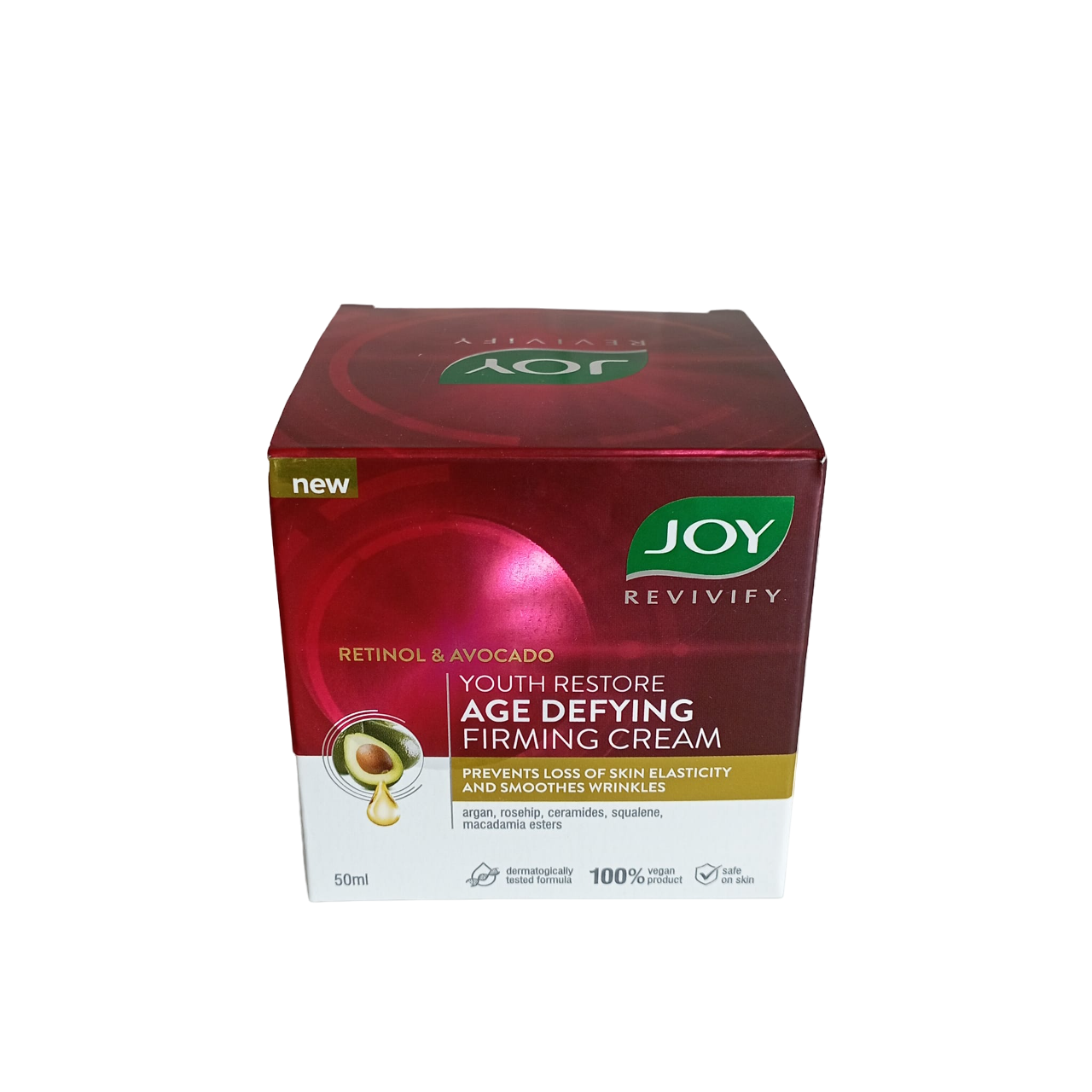 Joy SQUALENE & RETINOL Age Defying & Anti Aging Firming Face Cream. Restores Youthful Skin, Improve elasticity, Smooth Wrinkles, Exfoliates, Brighten, Moisturizes, Fade Dark Spots, Plumps & Evens