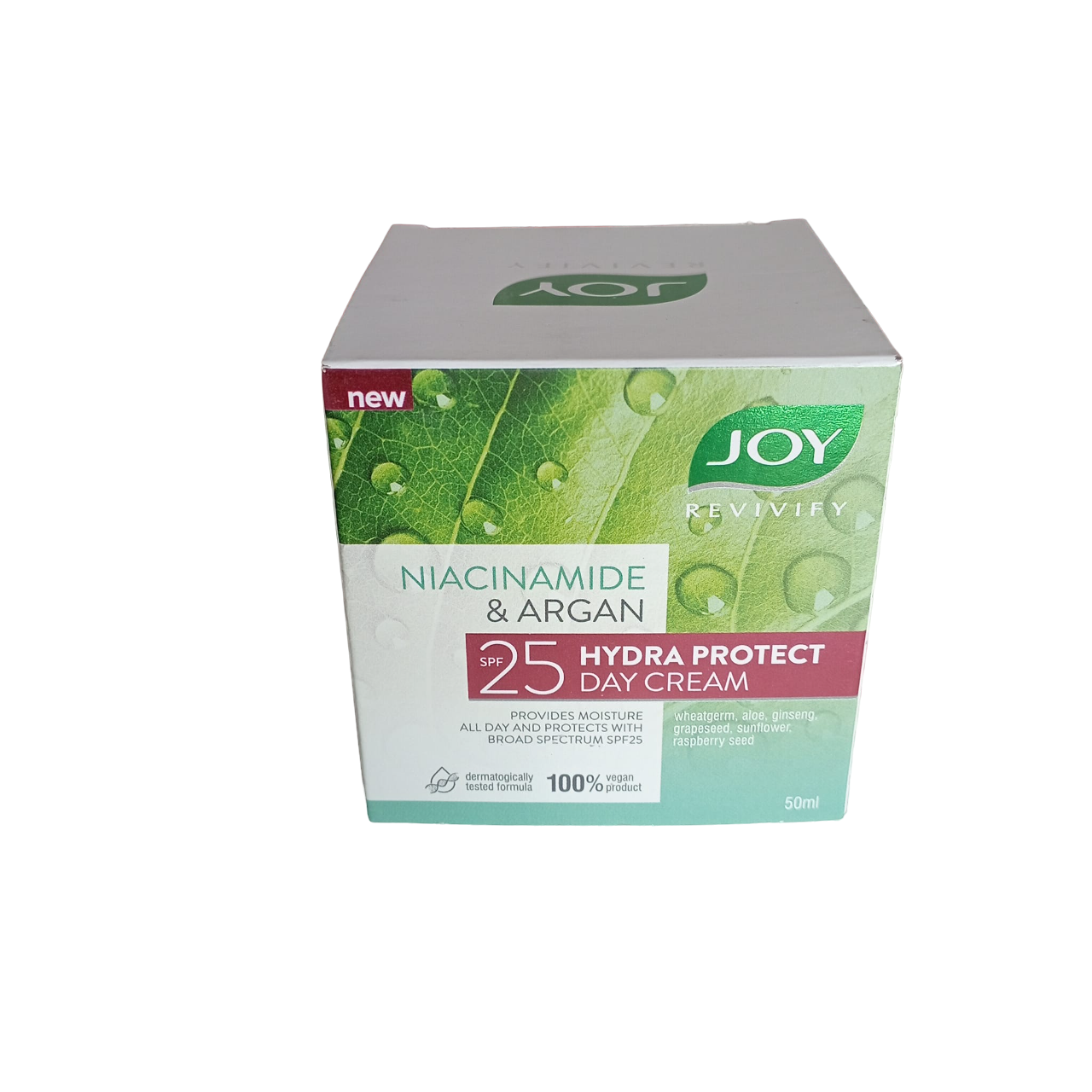 Joy NIACINAMIDE & Argan Oil Hydra Protect Day Cream with SPF 25. Anti-Aging, Moisturizes, Make skin young, elastic, Evens the skin tone, Fades Dark Spots, Revitalizes & Offers Sun Protection.