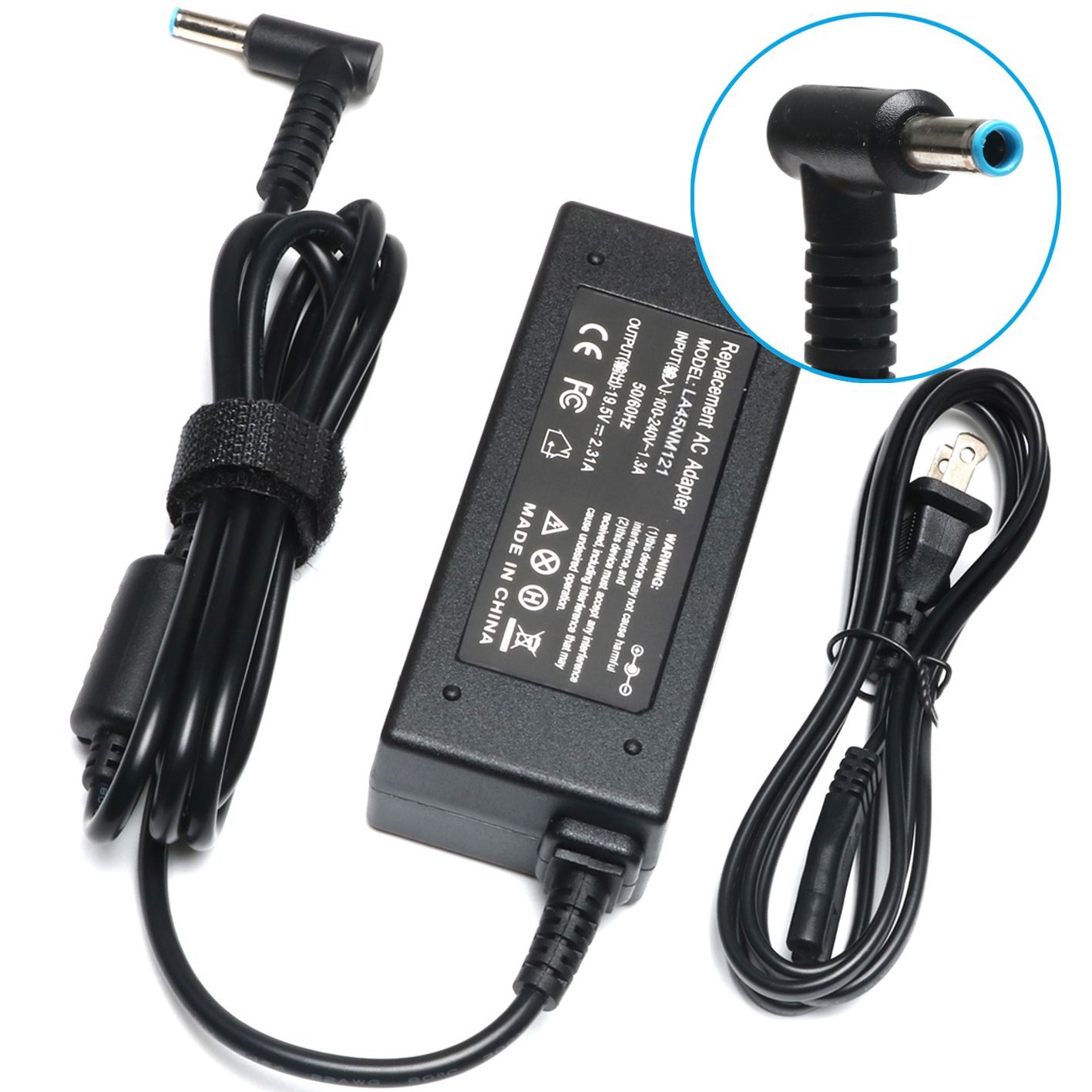HP Laptop Charger - Blue Pin (small pin)