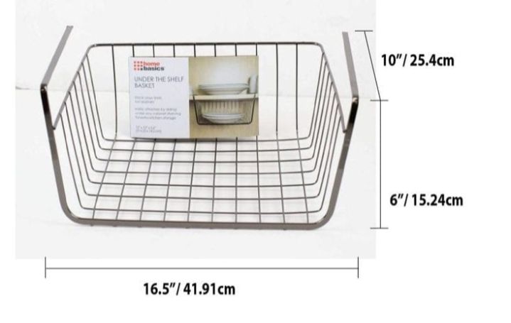 Under Shelf Organizer/Storage Space Saving for Kitchen Pantry Office Bathroom