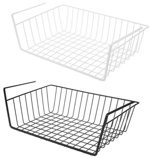 Under Shelf Organizer/Storage Space Saving for Kitchen Pantry Office Bathroom