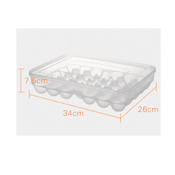 34 Grids Plastic Egg Storage Containers Box Refrigerator Organizer Drawer Egg Fresh-keeping Case Holder Tray Kitchen Accessories