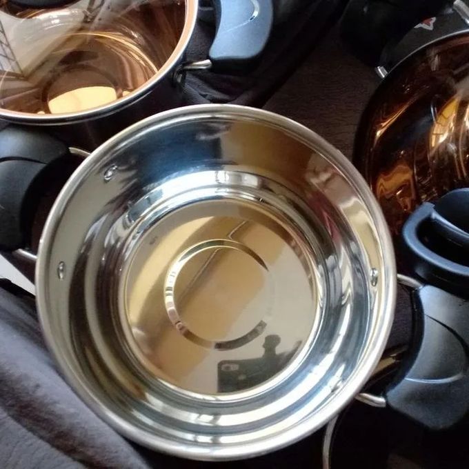 Jamespot 10PCS Cooking Pots Cookware Set 5pcs Pots+5pcs Lids