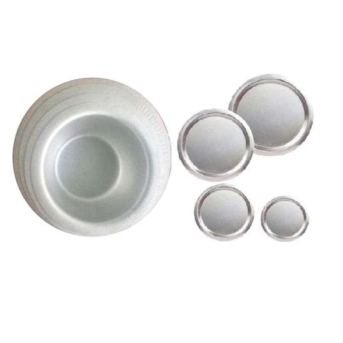 4Pcs Set Of Stainless Aluminum Sufuria WITH Lids (Middle Light Gauge)