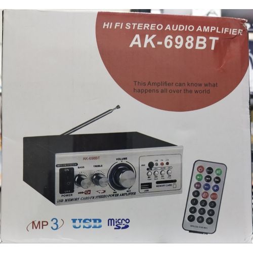 Powerful Bluetooth Amplifier Wit FM Radio Blue