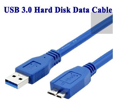 External Hard Drive / Hard Disk Cable USB 3.0 Type A to Micro B Cable USB3.0 Fast Data Sync Cable Cord 0.5m for External Hard Drive Disk HDD