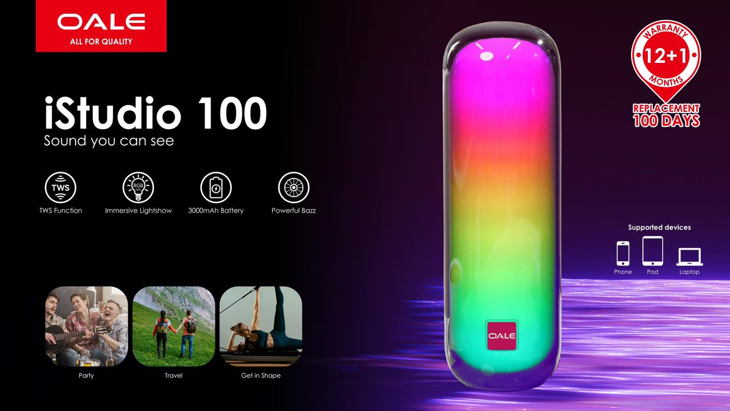 Oale iStudio 100 True Wireless Stereo Portable Bluetooth Speaker