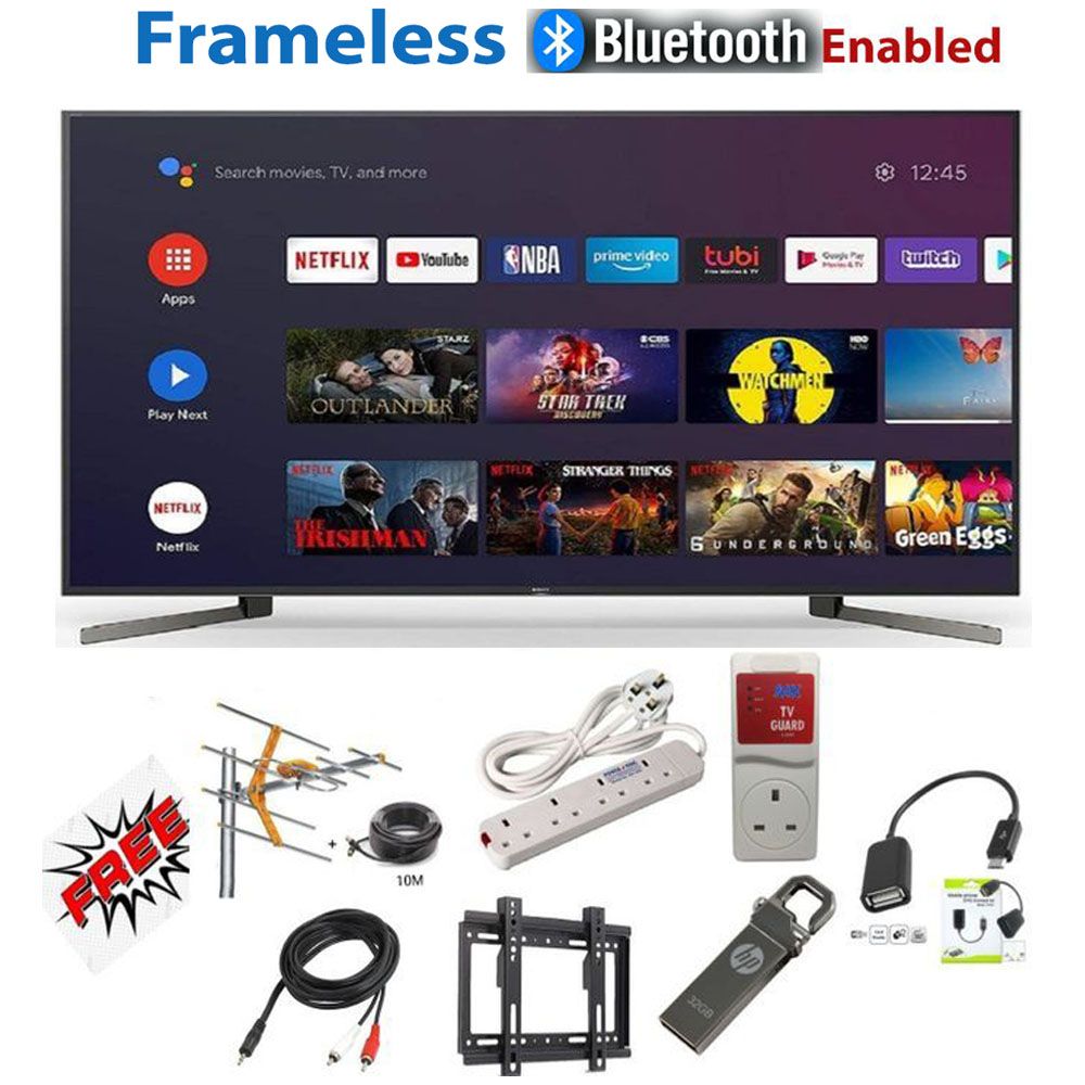 Gld 32" Inch Smart Android FRAMELESS,USB,HDMI,INBUILT DECODER, BLUETOOTH ENABLED WIFI,YOUTBE,NETFIX TELEVISIONS+7 GIFTS+2 YEARS WARRANTY