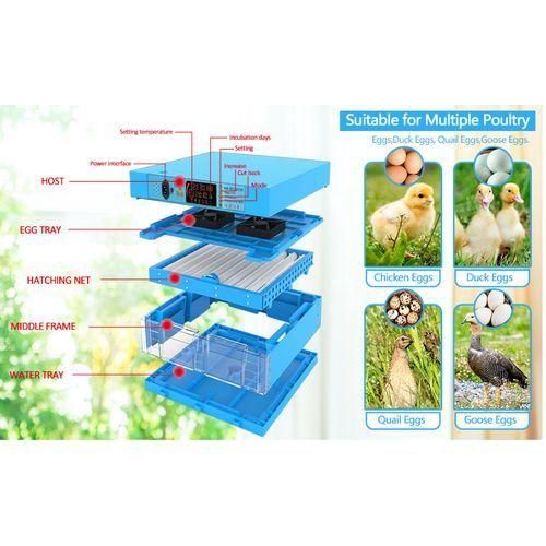 128 Chicken Egg Automatic Incubator (Can Use Electricity Or Battery)