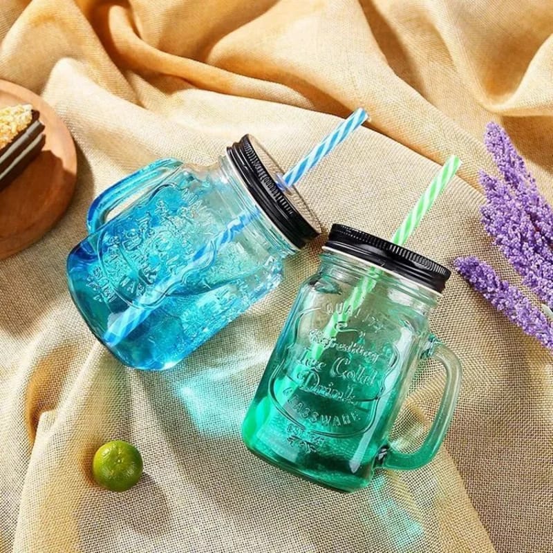 Mason jars 2pcs as picture @