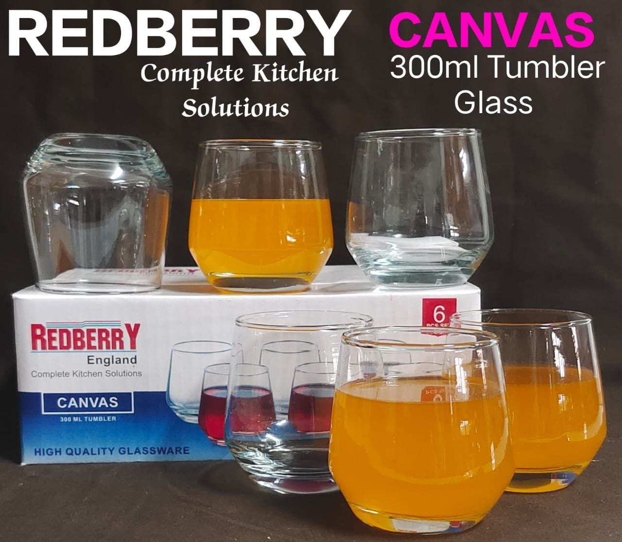 REDBARRY TUMBLER GLASS