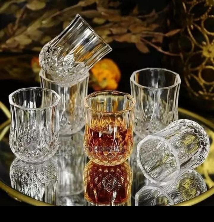 diamond wisky glassses