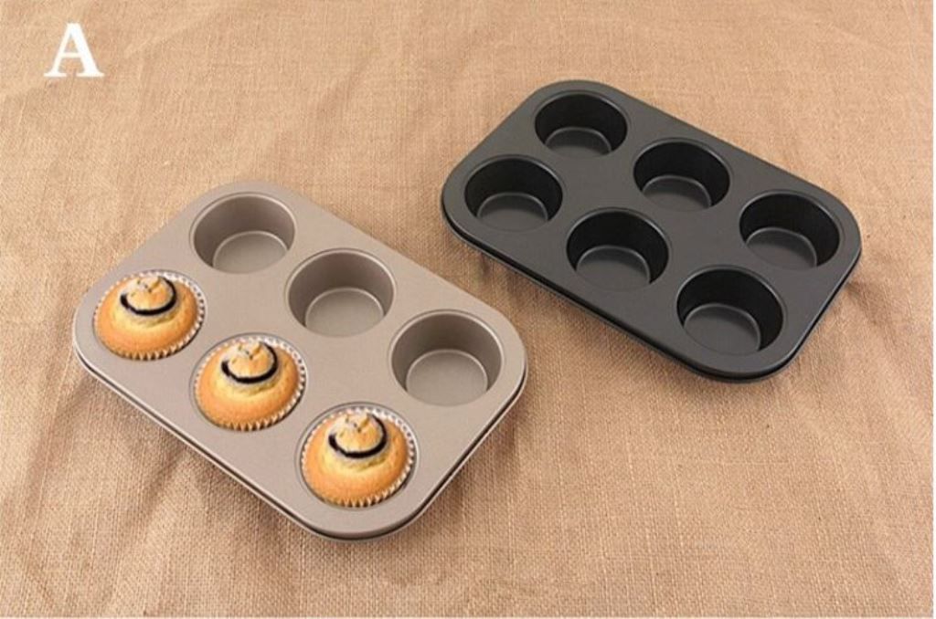 Non-Stick Cupcake Muffin Tray / Baking Pans - 6 & 12 Holes
