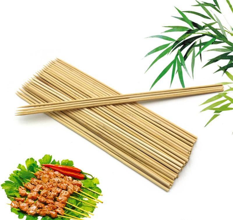 BBQ Barbecue Mshikaki Kebab Bamboo Wooden Skewers - 1 PACKET