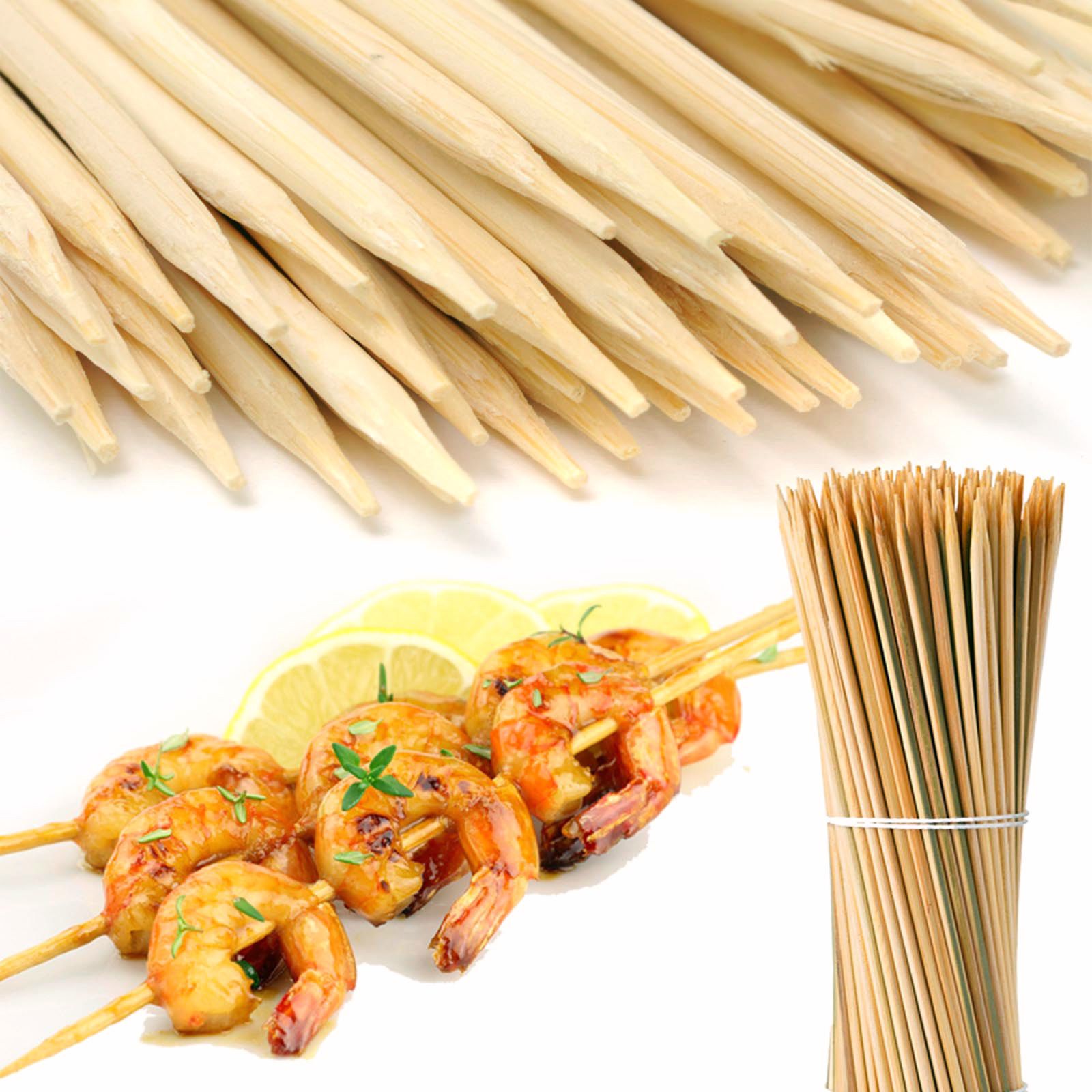 BBQ Barbecue Mshikaki Kebab Bamboo Wooden Skewers - 1 PACKET