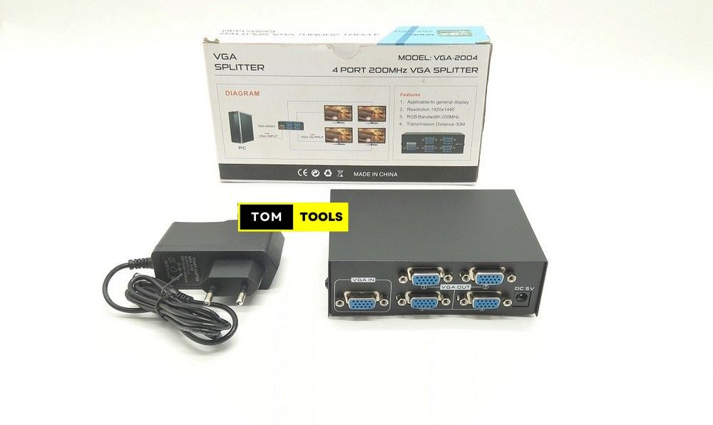 4 Port 200MHz VGA Splitter