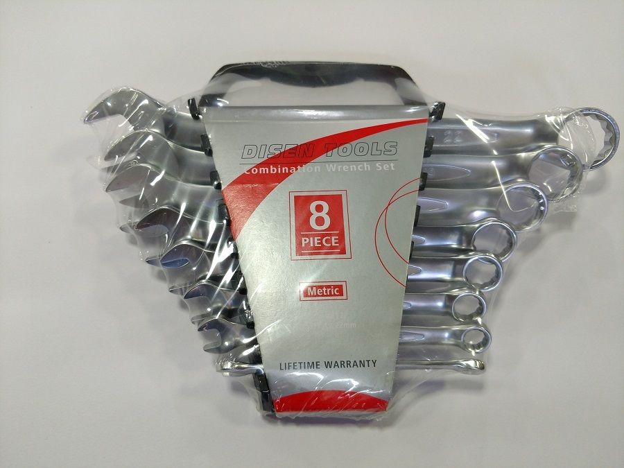 8 piece Combination Spanner Wrench Set