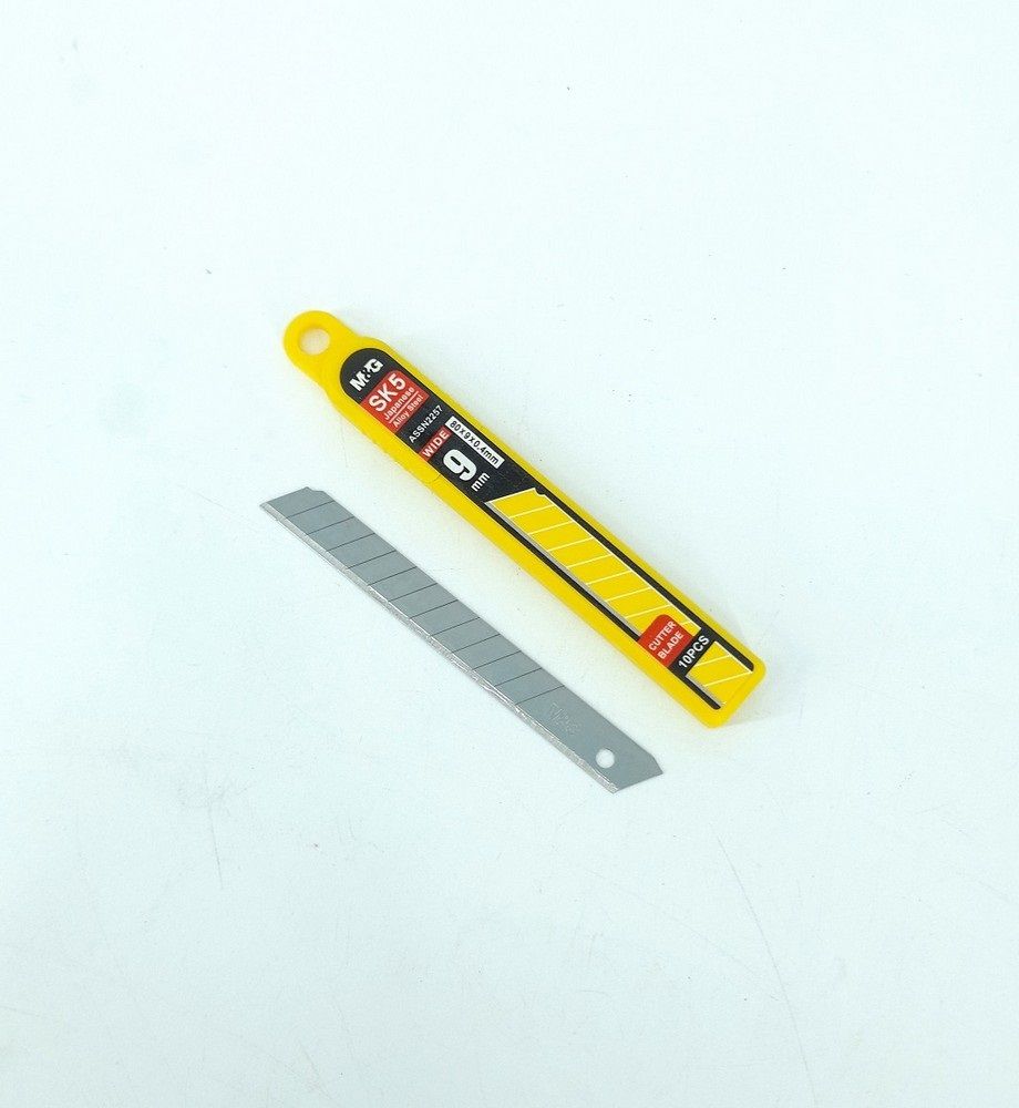 10pcs 9mm Small Utility Cutter Knife Blades