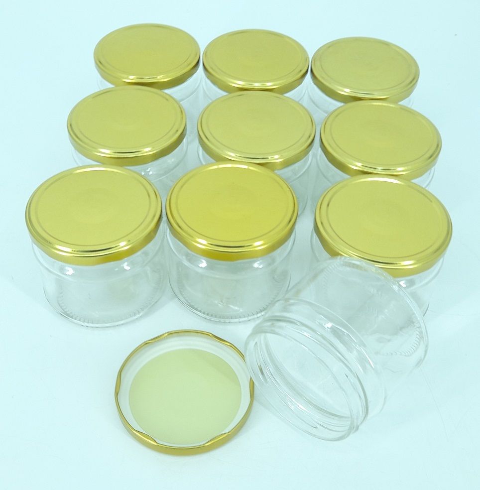 10pcs 330ml Glass Jars Mason Jars with Pop Lids