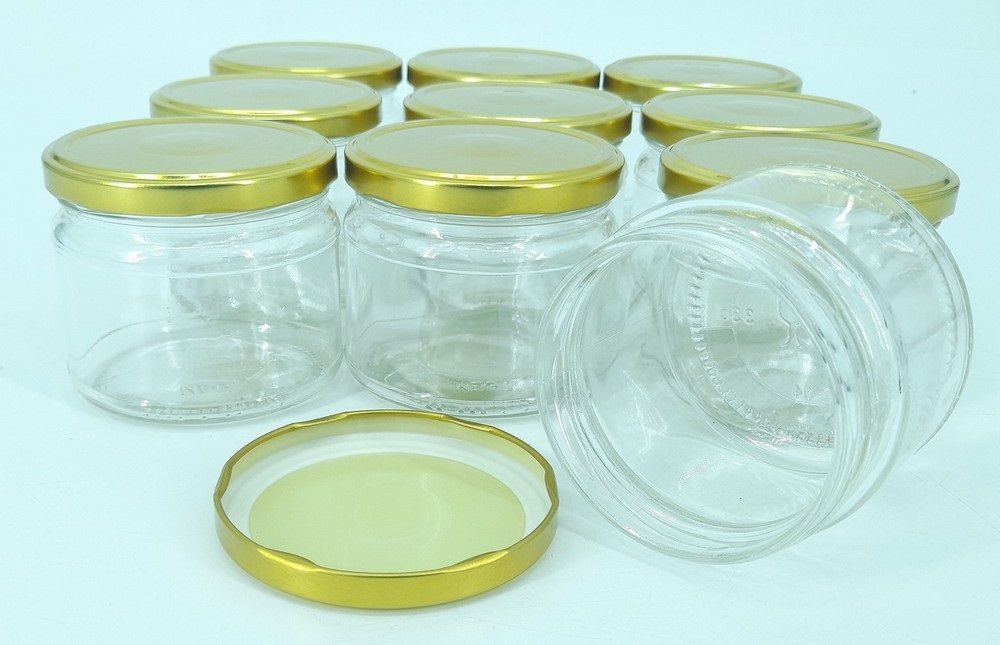 10pcs 330ml Glass Jars Mason Jars with Pop Lids