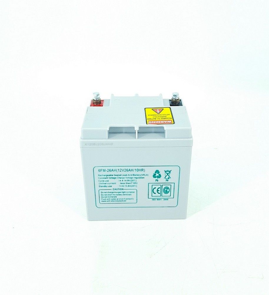 12V 26AH Maintenance Free Deep Cycle Solar Battery with Button Bolt Terminals