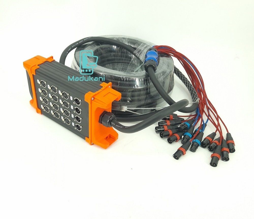 16 Channel – 8 Send 4 Returns 30m 100ft XLR SNAKE CABLE