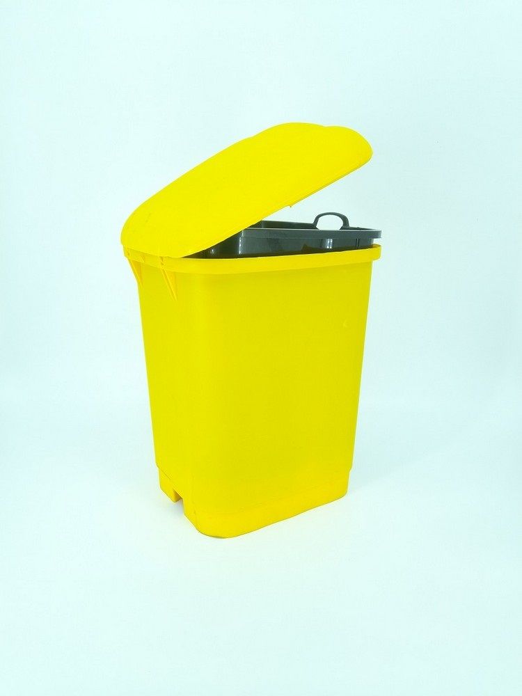 18 Litre Large Office Home Pedal Dustbin with Inner Bucket