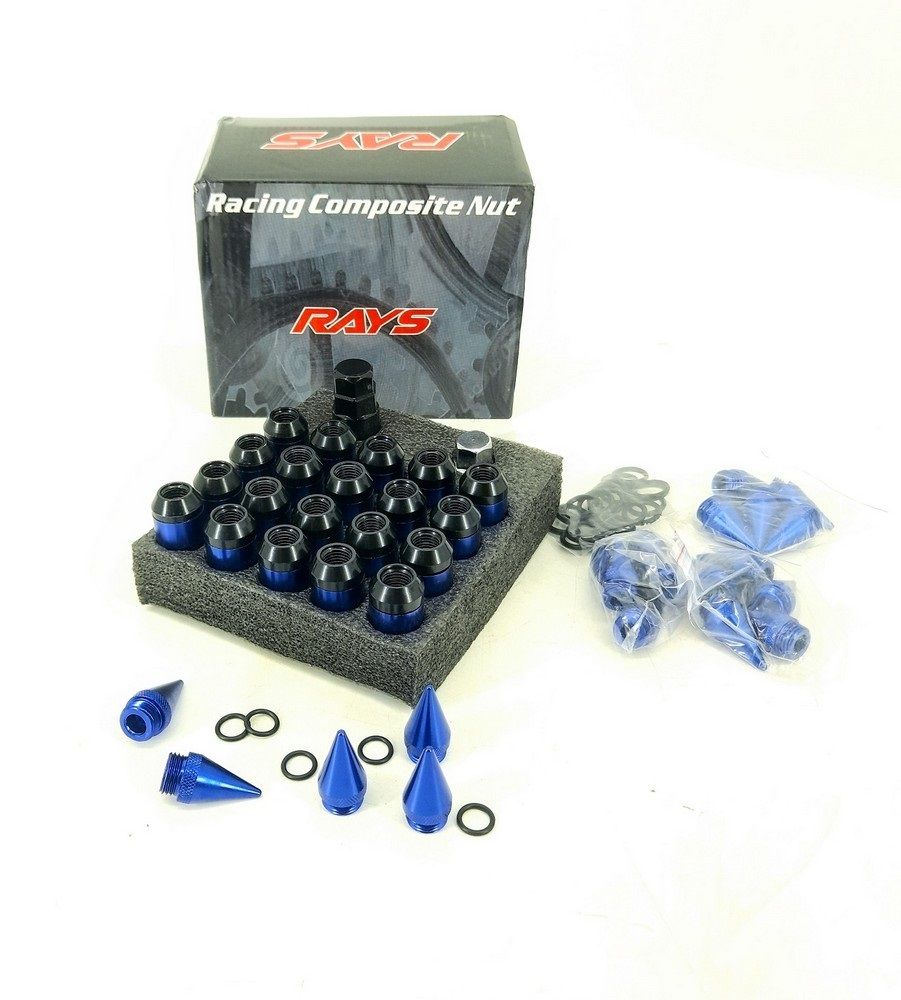 20PCS Toyota 80mm Steel Spike Lug Nuts with Socket Key 12×1.5mm