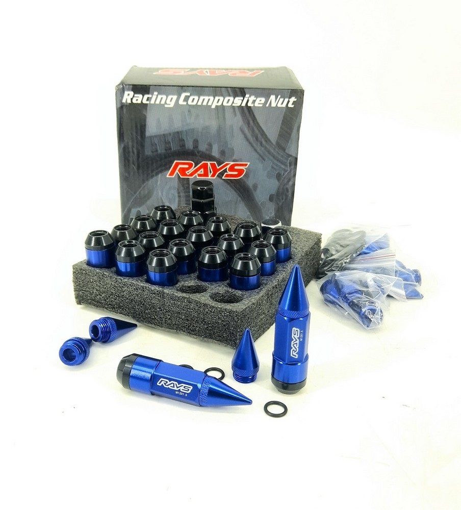20PCS Toyota 80mm Steel Spike Lug Nuts with Socket Key 12×1.5mm