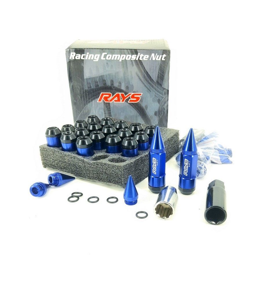 20PCS Toyota 80mm Steel Spike Lug Nuts with Socket Key 12×1.5mm