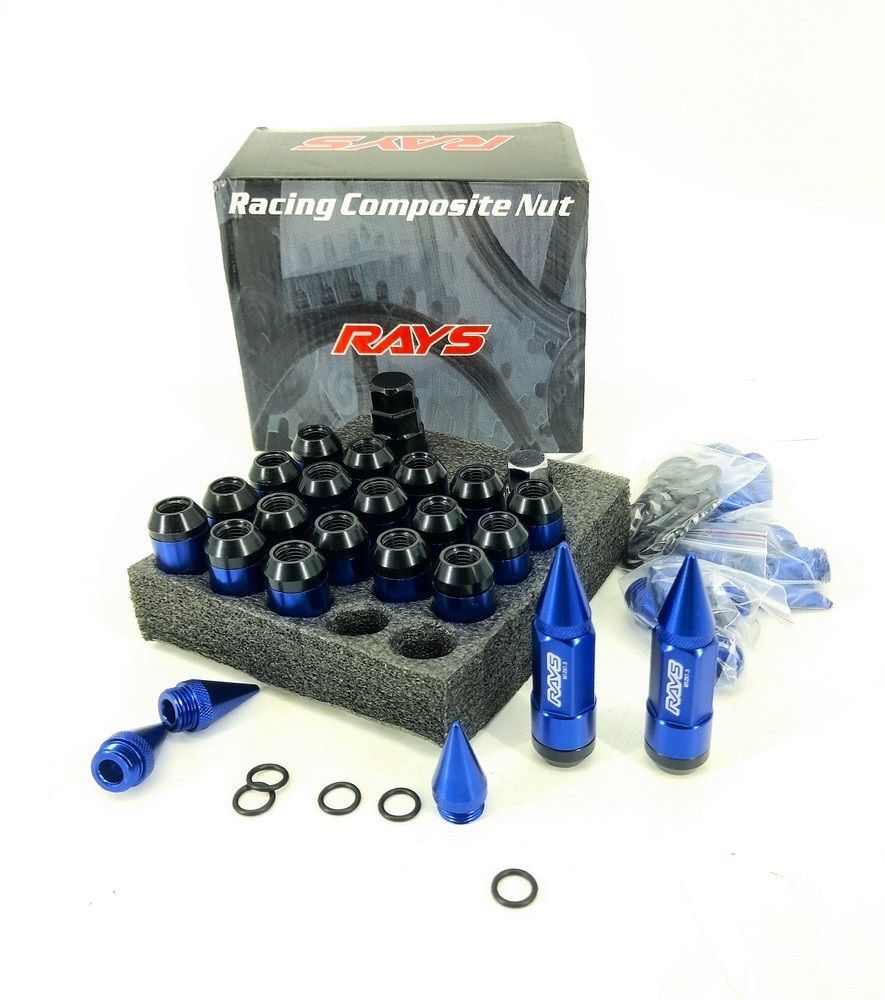 20PCS Toyota 80mm Steel Spike Lug Nuts with Socket Key 12×1.5mm