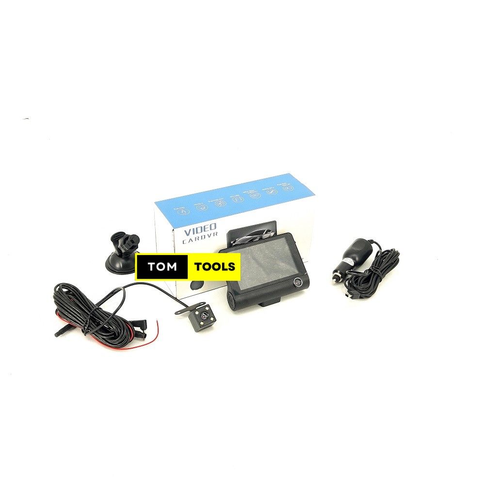 Front, Inside, and Rear Car Dash Cam Camera with 32GB Card