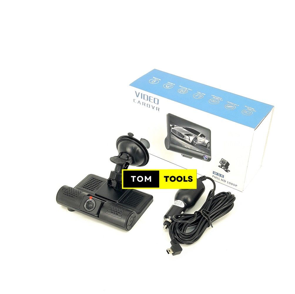 Front, Inside, and Rear Car Dash Cam Camera with 32GB Card