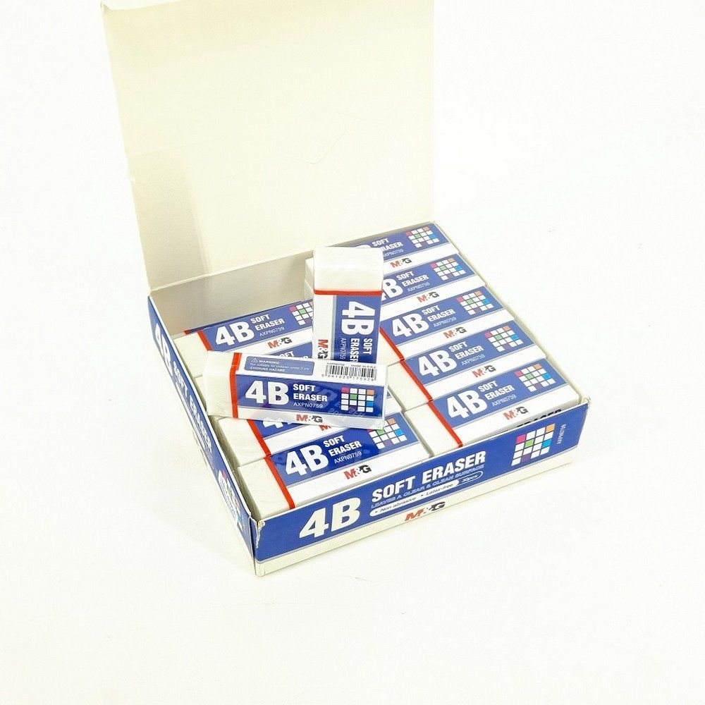 30PCS Extra Large Soft White Silicone Rubber Dustless Eraser