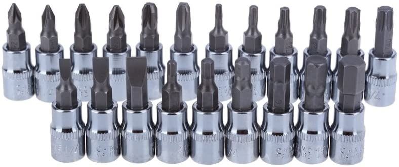 46pcs 1/4-Inch Socket Ratchet Wrench Combo Tools Kit Set