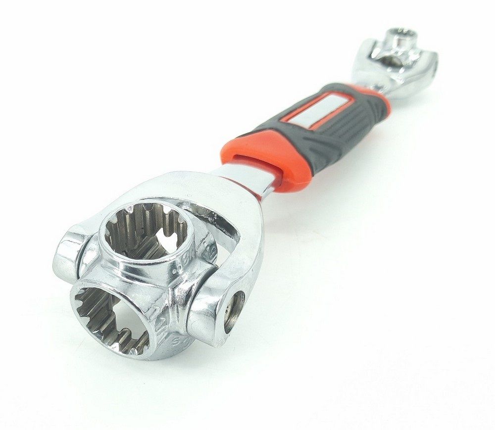 48 in 1 Multifunction Dog Bone Rotating 8 Socket Spanner Wrench