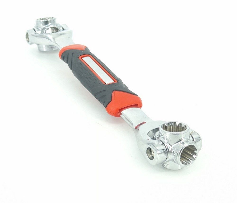 48 in 1 Multifunction Dog Bone Rotating 8 Socket Spanner Wrench