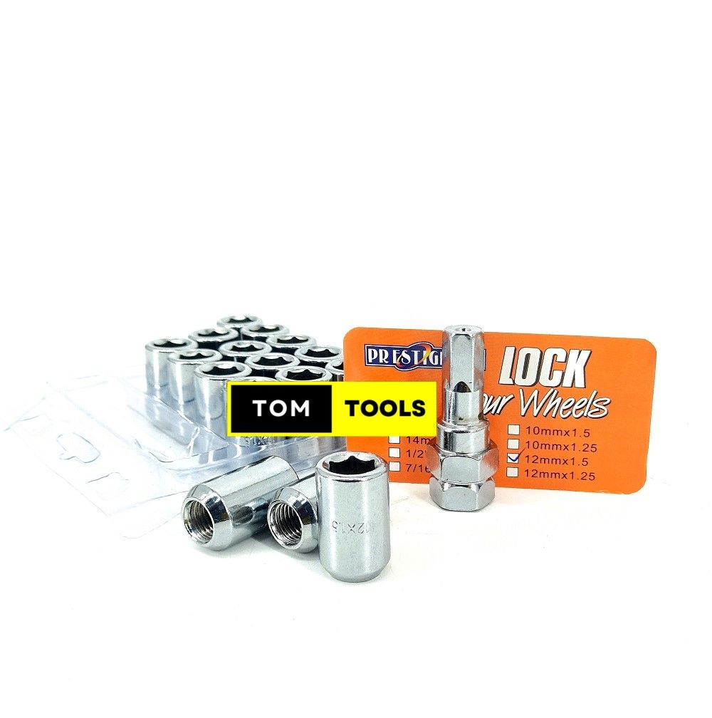 Best price for 16PCS Wheel Lock and 1 Key 12X1.5mm Thread Color-Silver ...