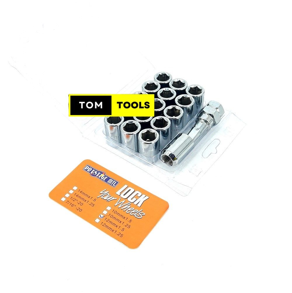 Small Wheel Key Best price for 16PCS Wheel Lock and 1 Key 12X1.5mm Thread Color-Silver ...
