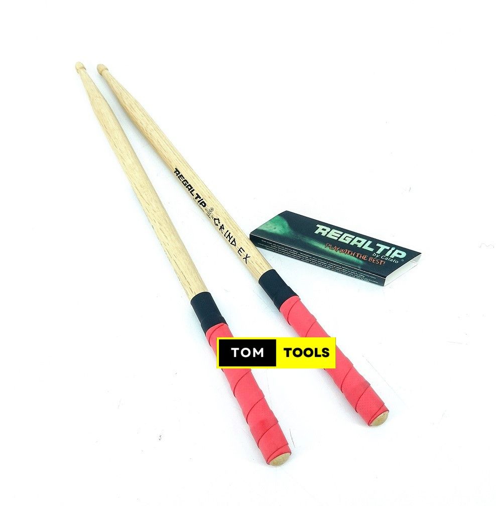 Regal Tip Grind Ex Padded Grip 5A Drum Sticks