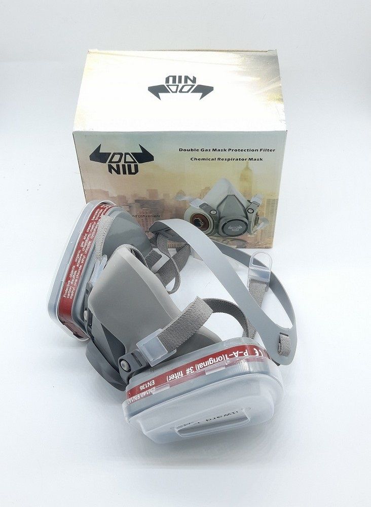 6200 N95 Double Filter Chemical Respirator Dust and Gas Mask