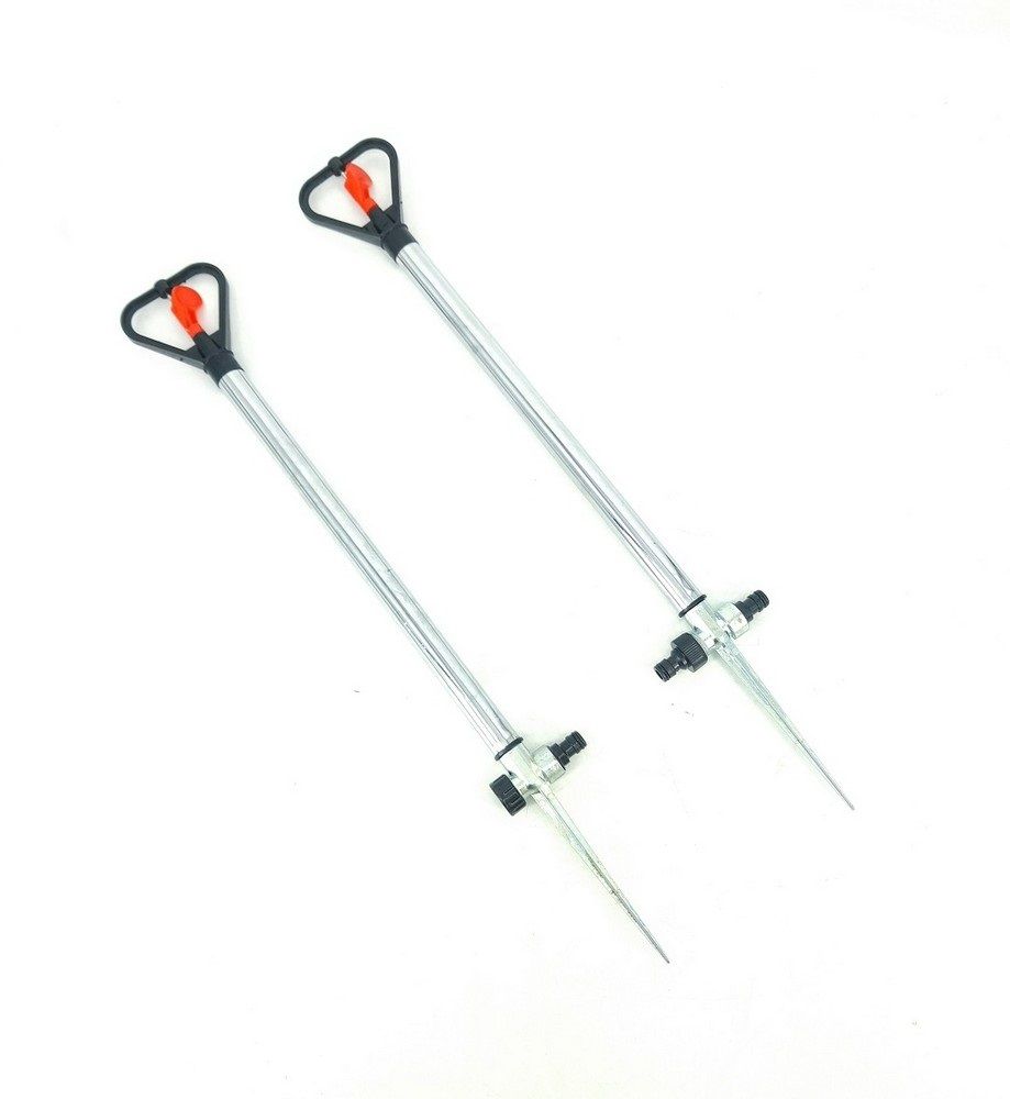 Above Ground Lawn Garden Spike and Column Butterfly Sprinklers Pair