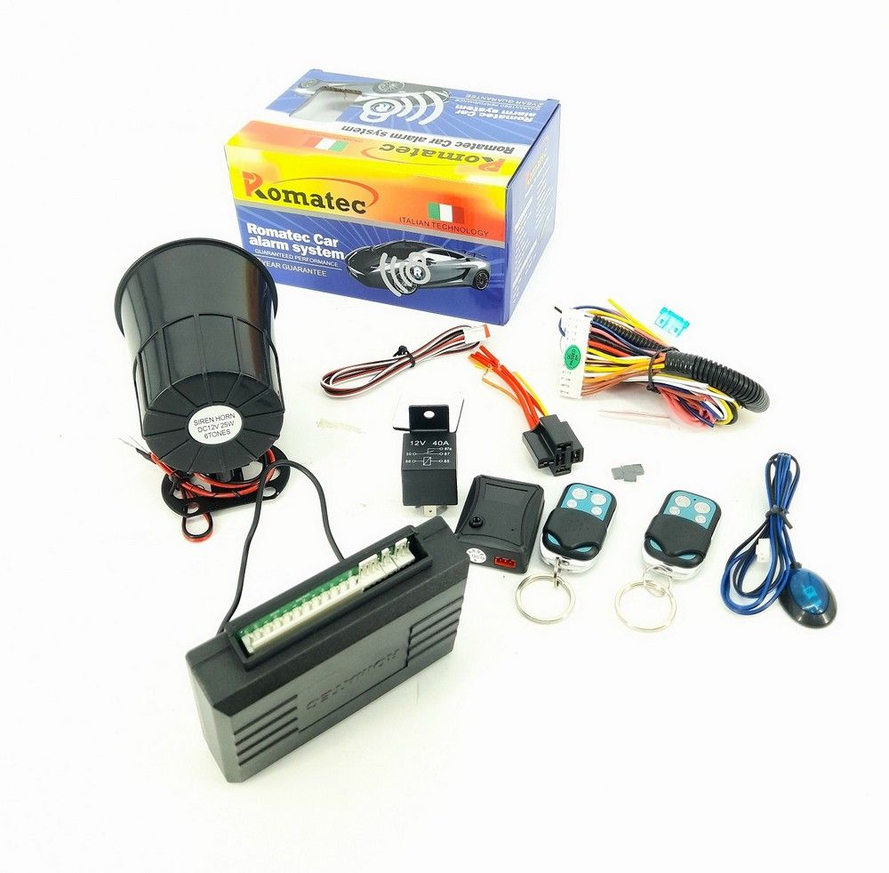 Best Quality Anti Theft Car Universal Alarm System with 2 Remotes