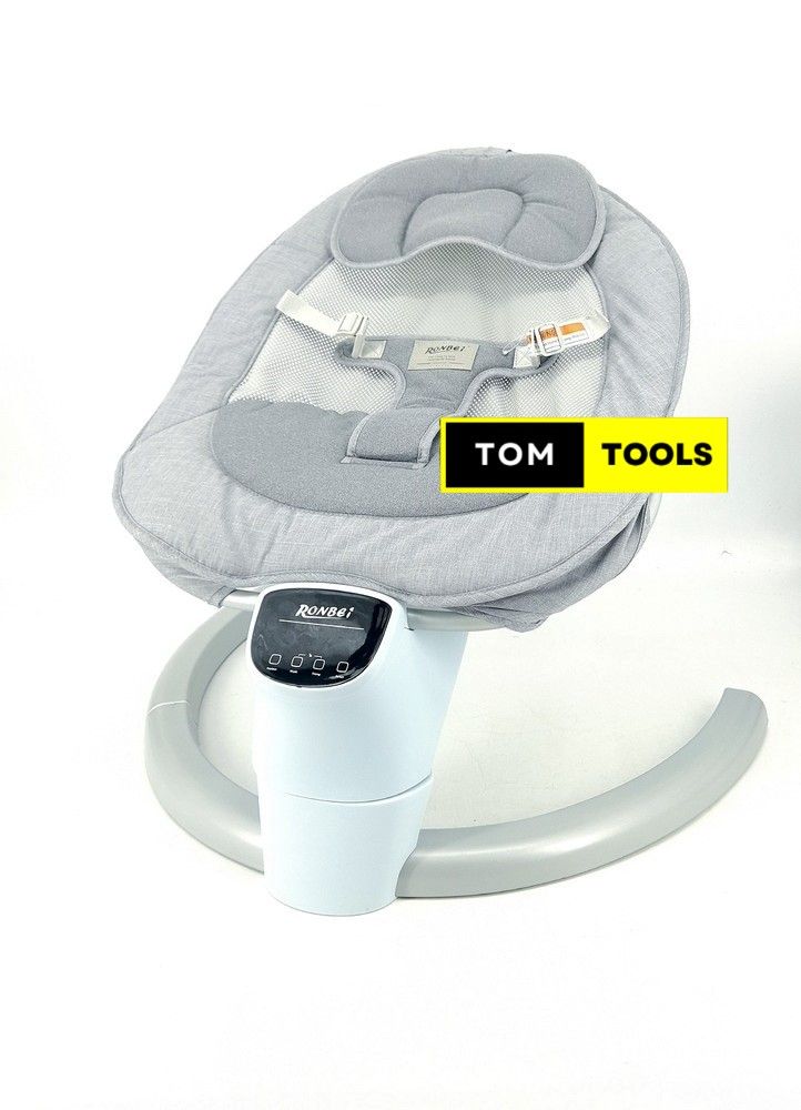 BY055 Auto Baby Swing Natural Sway Electric Baby Rocker with Lullabies, Remote, Touch Panel, Net