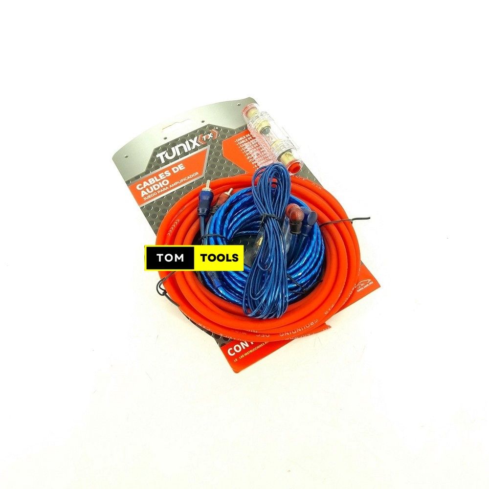 Car Subwoofer Amplifier Audio Wiring Kit ,1500W 8GA Cable, RCA Cable, 60 AMP Fuse Holder