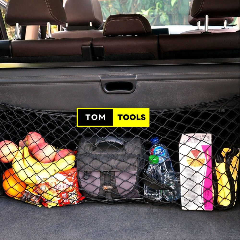 100cm x 40cm Adjustable Elastic Car Cargo Net with Hooks